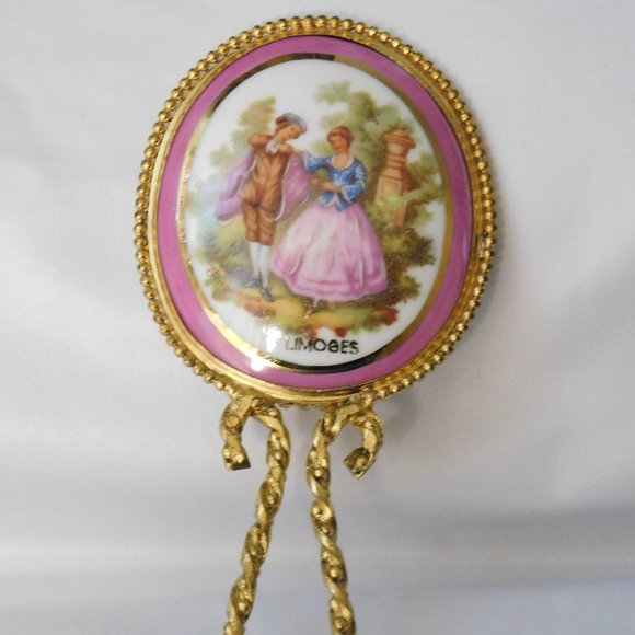 Limoges Accessories Vintage Limoges Fragonard Signed Hand Painted